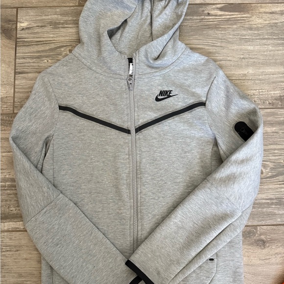 Nike Other - Boys Nike Light Gray Hoodie with Black Details